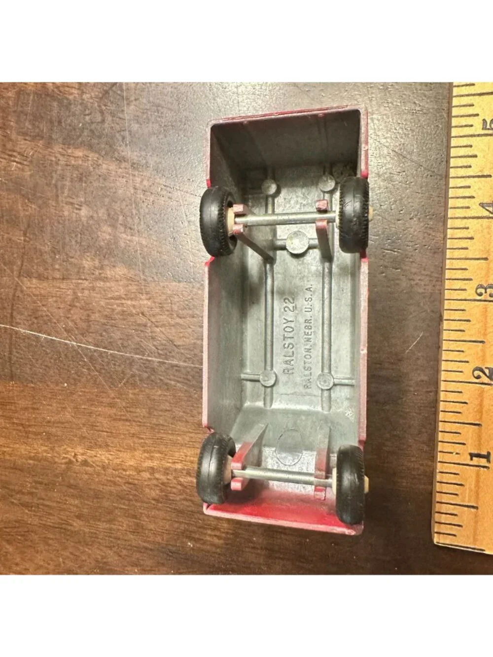 Lot Vintage Ralstoy Toy Metal Diivery Trucks #22  Advertising
